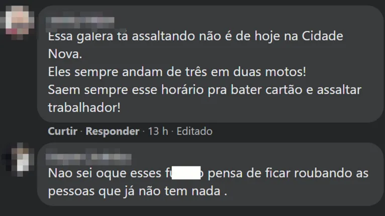 Assaltantes tocam o terror na Cidade Nova