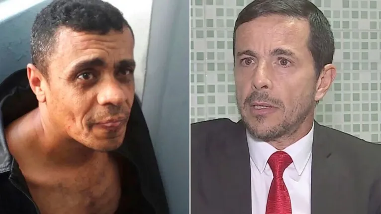 Adélio Bispo e o advogado Zanone Manuel de Oliveira Junior.