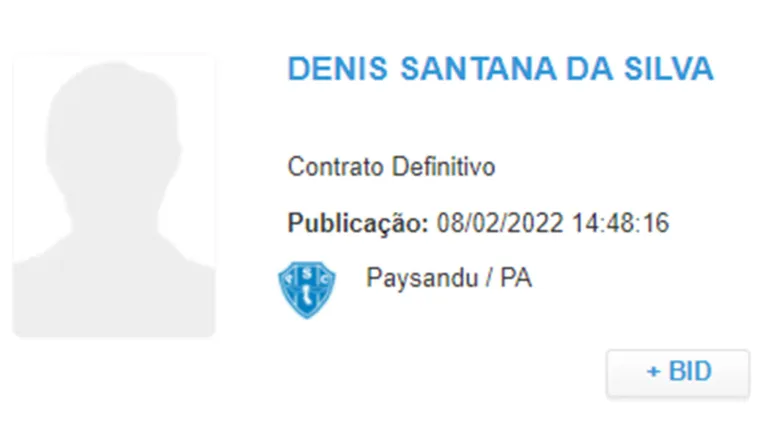Reforço já poderá estrear com a camisa do Paysandu