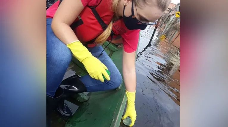 Só na semana passada, foram coletados mais de uma tonelada de lixo na área