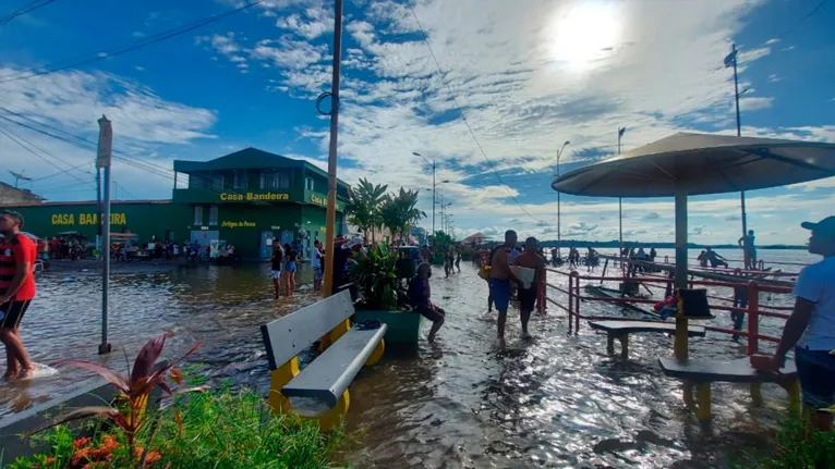 Orla de Marabá na tarde deste sábado 