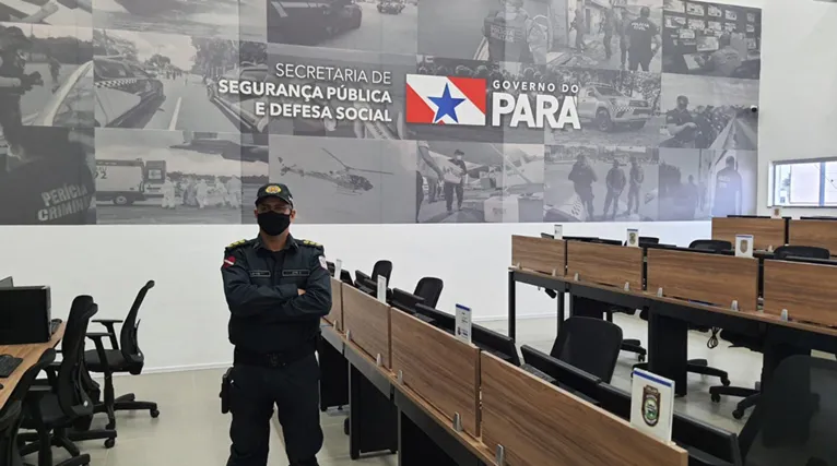 Comandante do Comando de Policiamento Regional CPR II, Coronel Dayvid Sarah, participou da reunião junto ao Secretário Ualame Machado