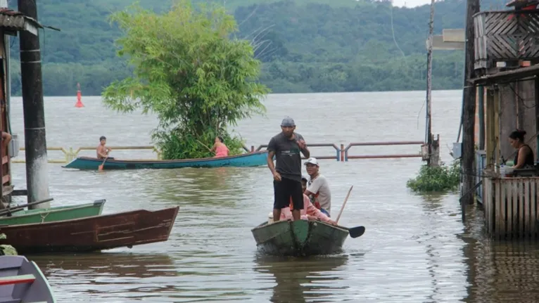 Rio Tocantins continua subindo em Tucuruí