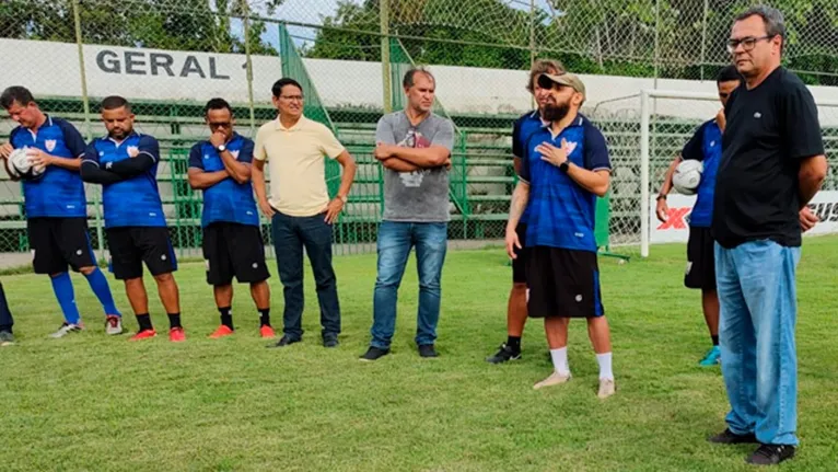 Apresentação do novo técnico no estádio Zinho Oliveira