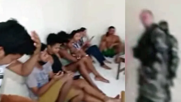Policiais militares vistoriaram o campus duas vezes à procura de bandidos.