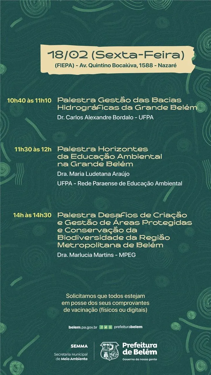 Seminário debate ações de meio ambiente para a RMB