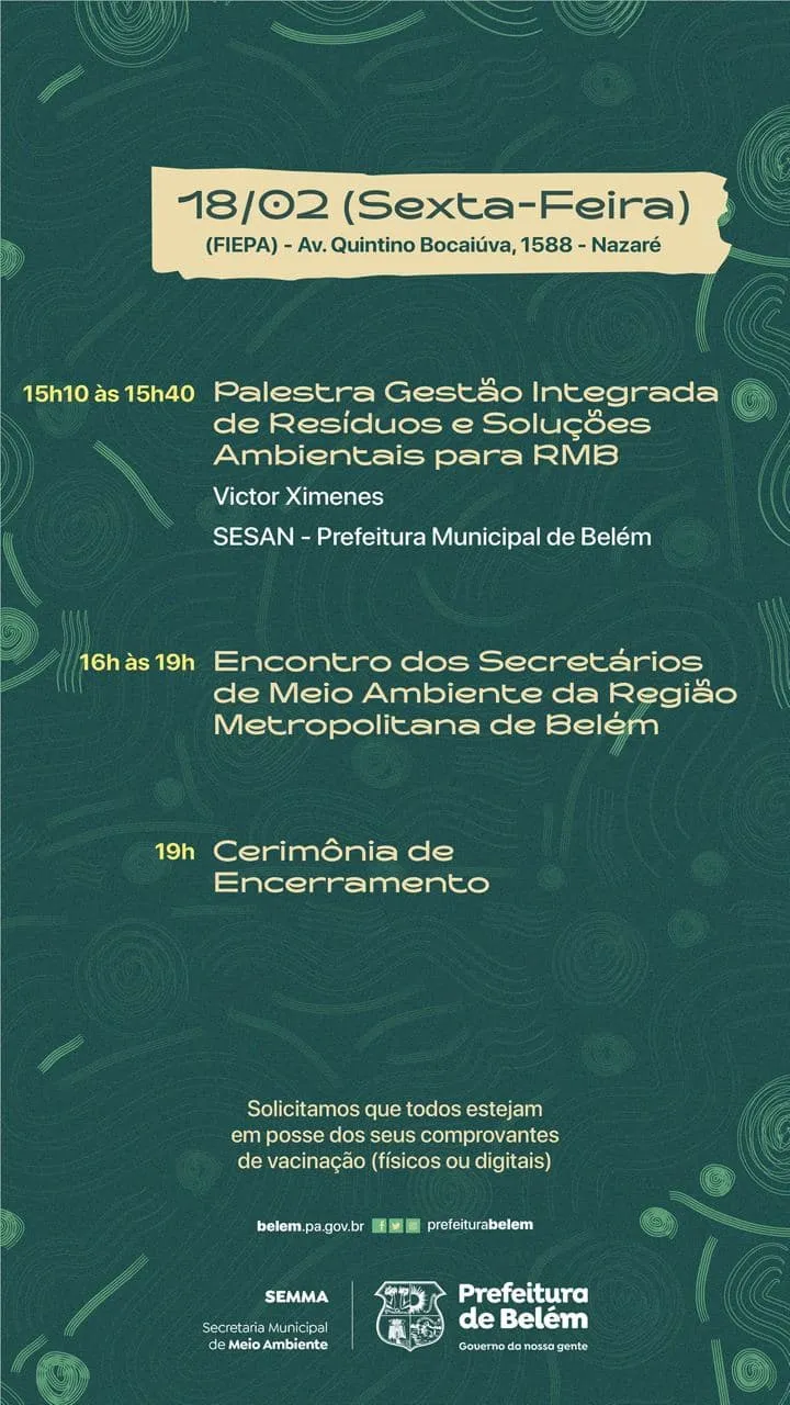 Seminário debate ações de meio ambiente para a RMB