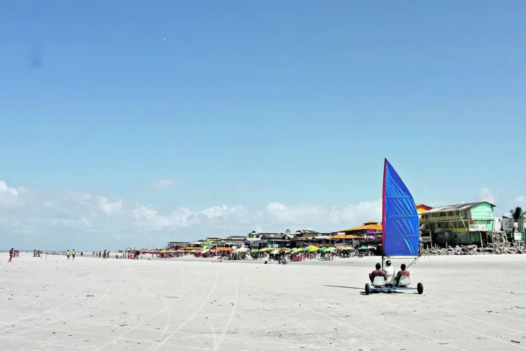 A praia de Ajuruteua