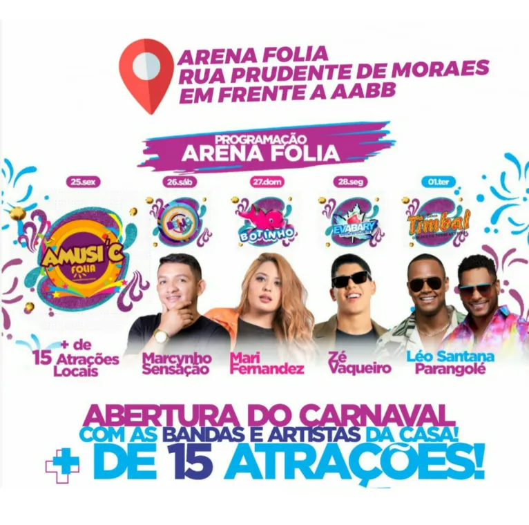 Carnaval: festa indoor com artistas nacionais agita Cametá
