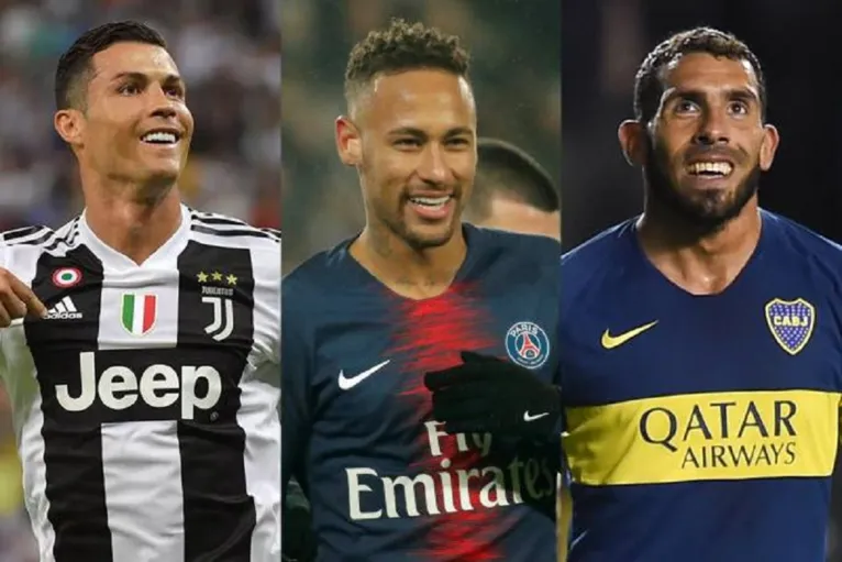 Cristiano Ronaldo, Neymar e Tévez aniversariam hoje, 5 de fevereiro.
