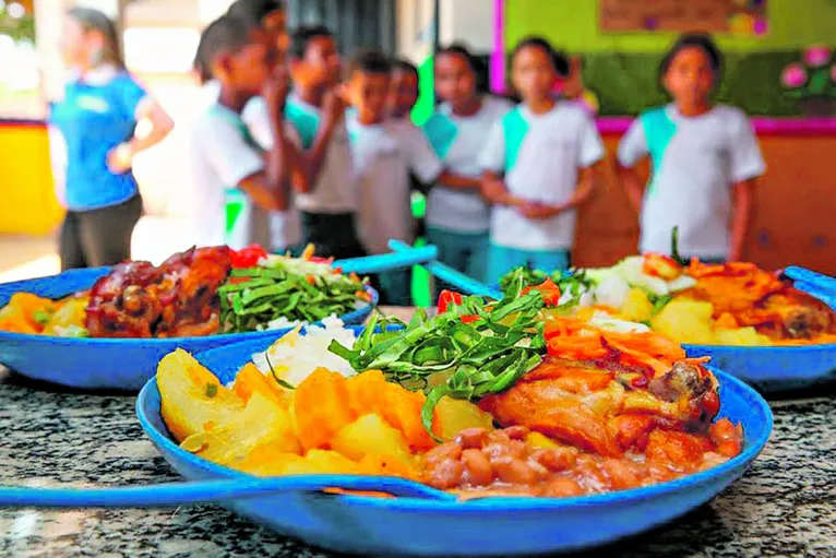 A lei garante repasses para a merenda aos Estados e municípios