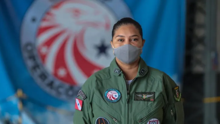 2ª Tenente Suzane foi a primeira mulher a integrar o Grupamento Aéreo de Segurança Pública do Pará
