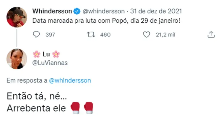 Luta entre Popó e Whinderson Nunes já tem data