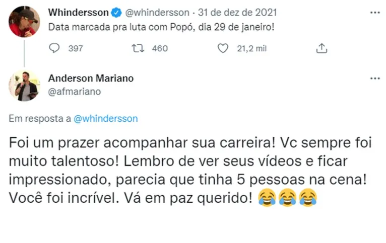 Luta entre Popó e Whinderson Nunes já tem data