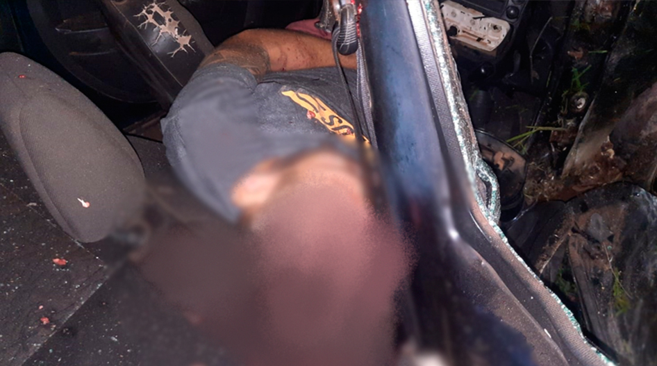 Adenilson Maranhão dos Santos, de 32 anos, conhecido como “Loirinho” bateu violentamente o seu carro