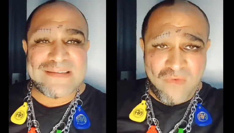 Humorista tatua o rosto em mudança radical. Veja como ficou!