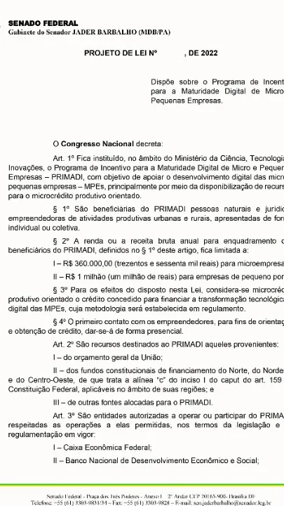 Jader defende evolução digital de micro e pequenas empresas