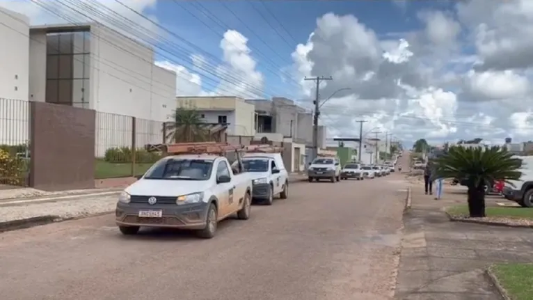 Os manifestantes percorreram várias ruas da cidade de Redenção