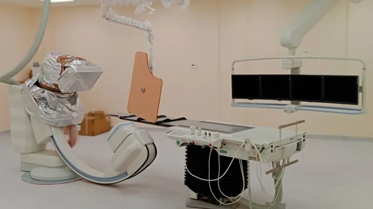 O equipamento de hemodinâmica instalado no HRSP  é um dos mais modernos do país