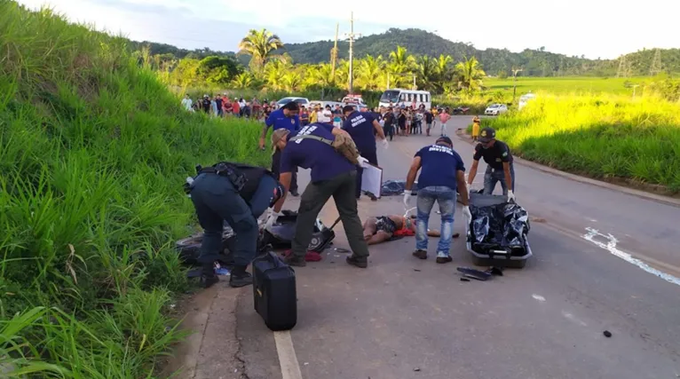 As vítimas estavam indo para a Palmares II no momento do sinistro, infelizmente elas não usavam capacete