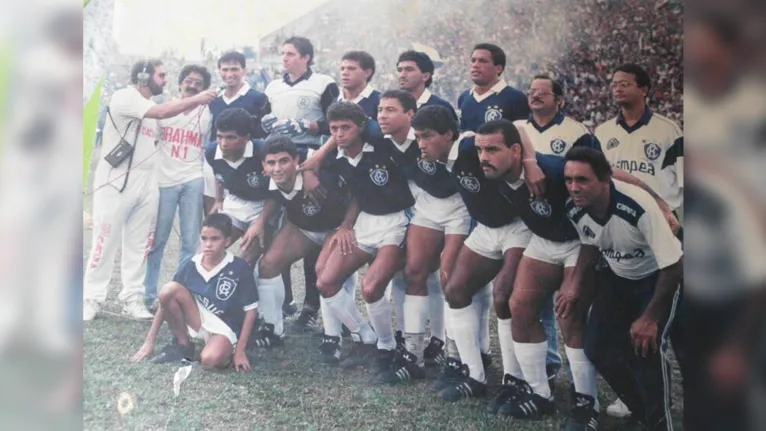 Foto rara da maior sequência de vitórias do Remo em cima do Paysandu, 1993