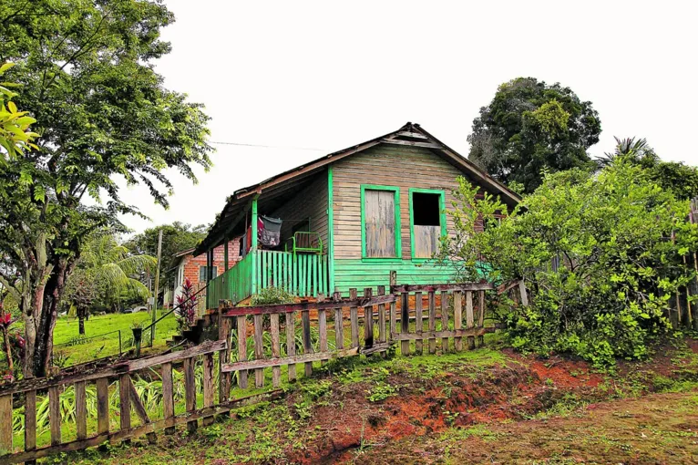 Casa típica americana que resistiu ao tempo