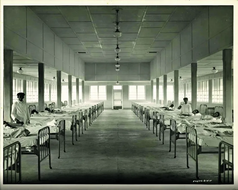 Enfermaria do hospital em 1931