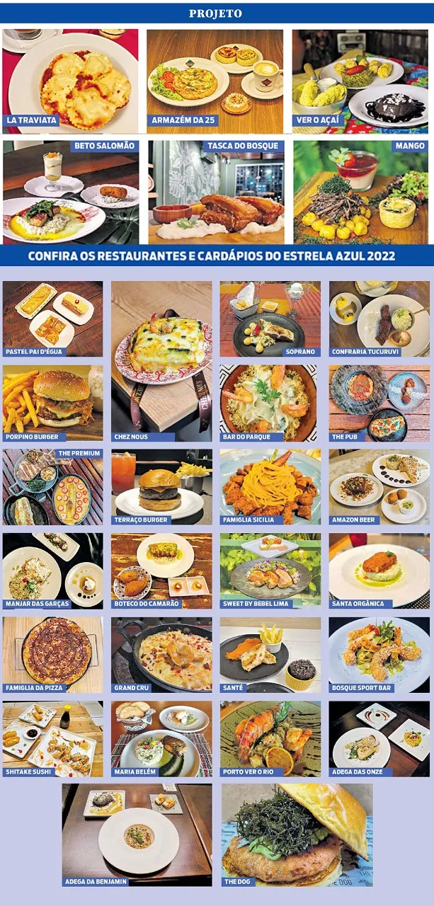 O Festival Estrela Azul já começou. Escolha seu restaurante!