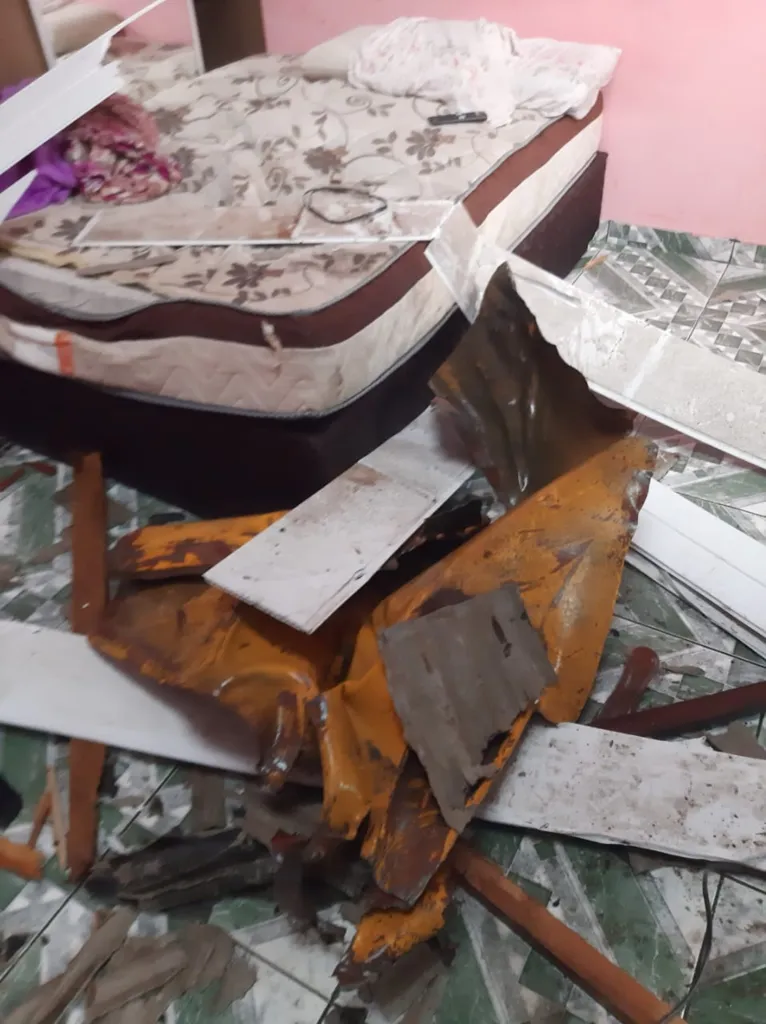 Cilindro lançado em explosão destrói casa na Terra Firme