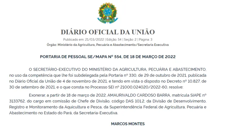 Irmão de Eder Mauro é exonerado após operação da PF no Pará