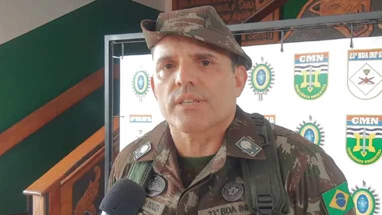 "É de muita felicidade estar chegando em uma região tão maravilhosa, preenchida pela nossa Amazônia Oriental, uma área muito rica" - General Maurício de Souza Bezerra