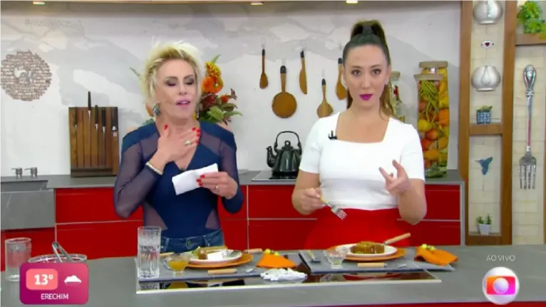 Ana Maria se engasgou com um bolo de laranja