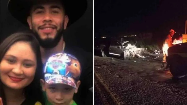 Família viajava de carro a noite quando ocorreu o acidente