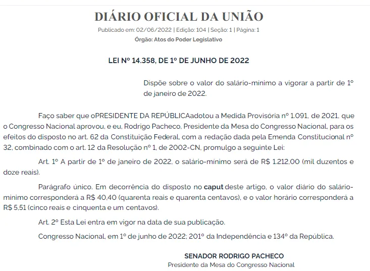 Valor do novo salário mínimo é confirmado; saiba quanto!