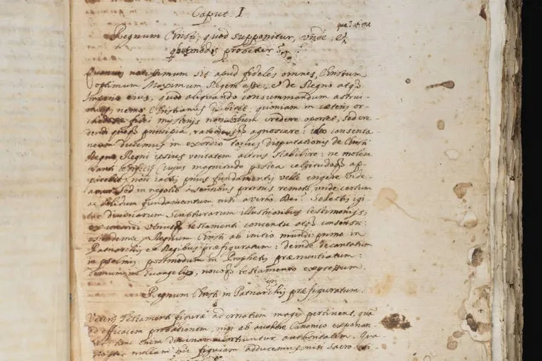 Manuscrito do texto 'Clavis Prophetarum', do padre António Vieira, descoberto por pesquisadores após 300 anos - Universidade de Lisboa