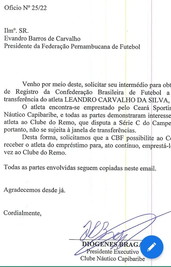 Confira o documento