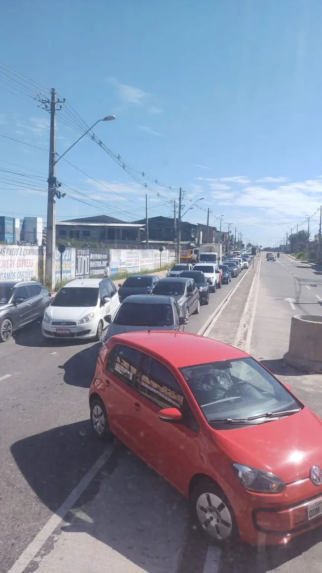 Motoristas precisaram de paciência.