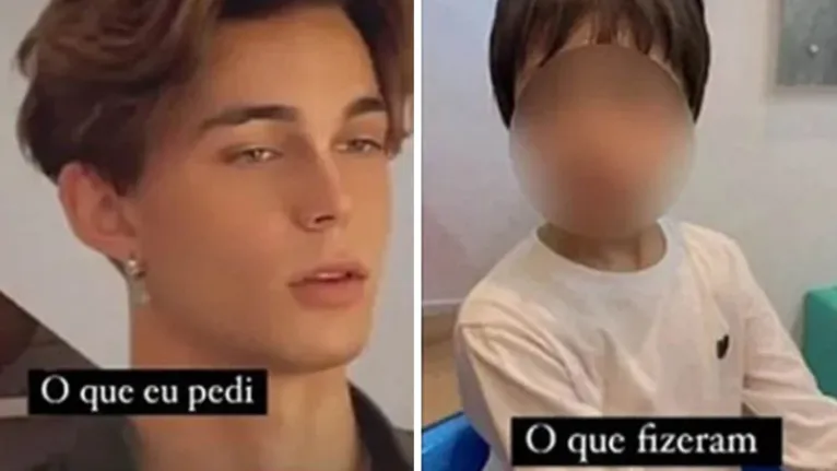 O "antes e depois" mostra que o novo visual ficou bem diferente do desejado