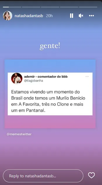 Esposa de Bonner choca web com revelação sobre ator