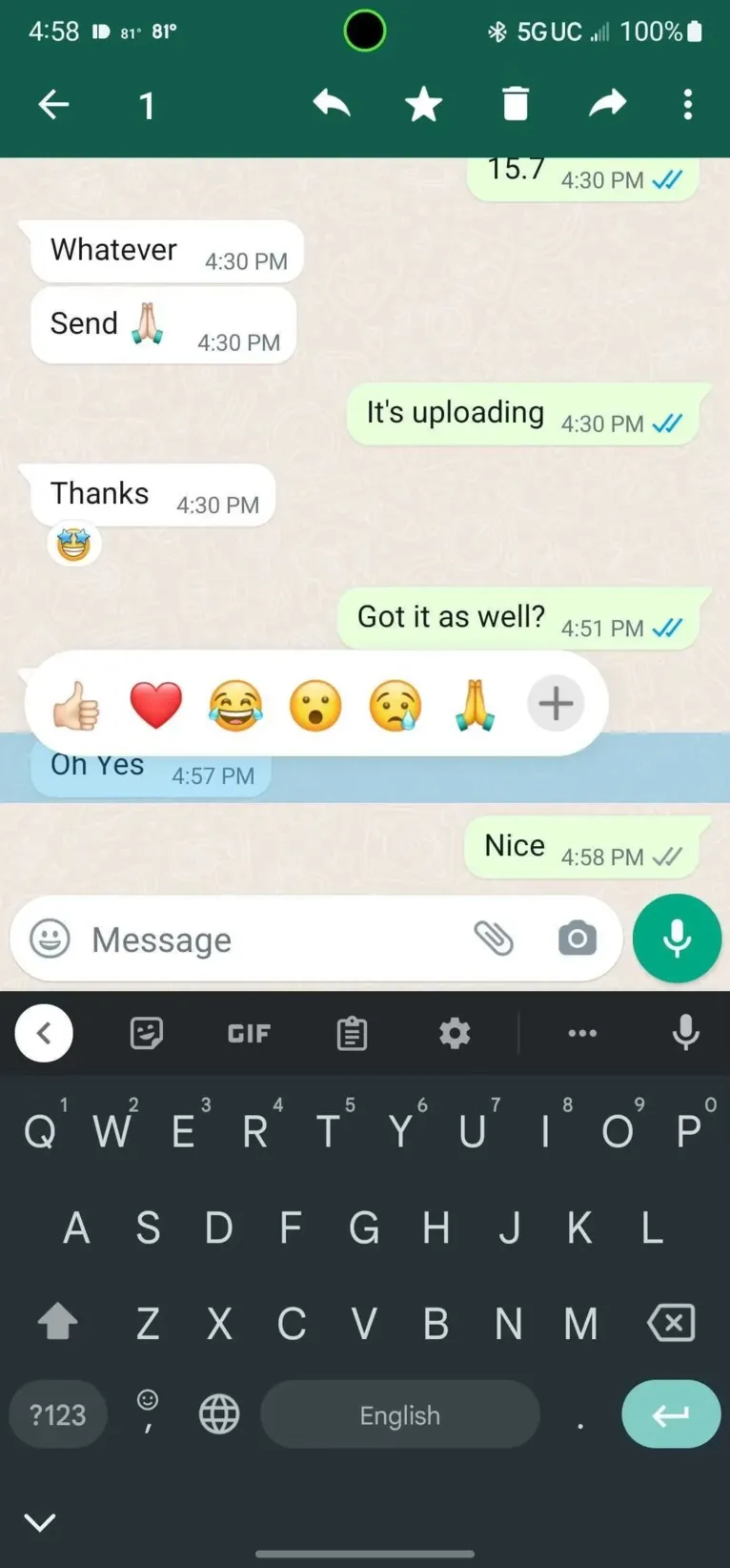 WhatsApp deve ganhar novos emojis para reagir; veja quais!