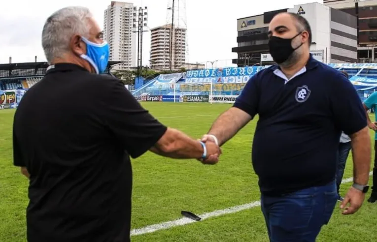 Presidentes de Paysandu e Clube do Remo, Maurício Ettinger e Fabio Bentes