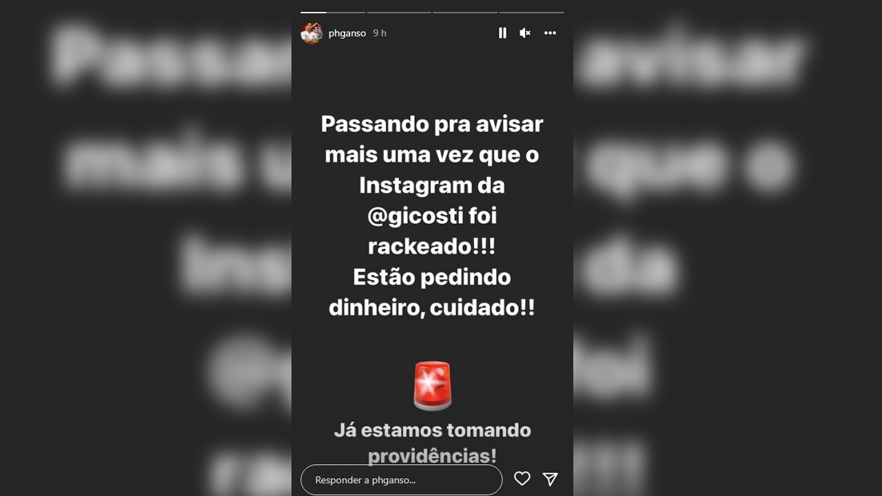 Criminoso se desculpa por hackear insta de esposa de Ganso 