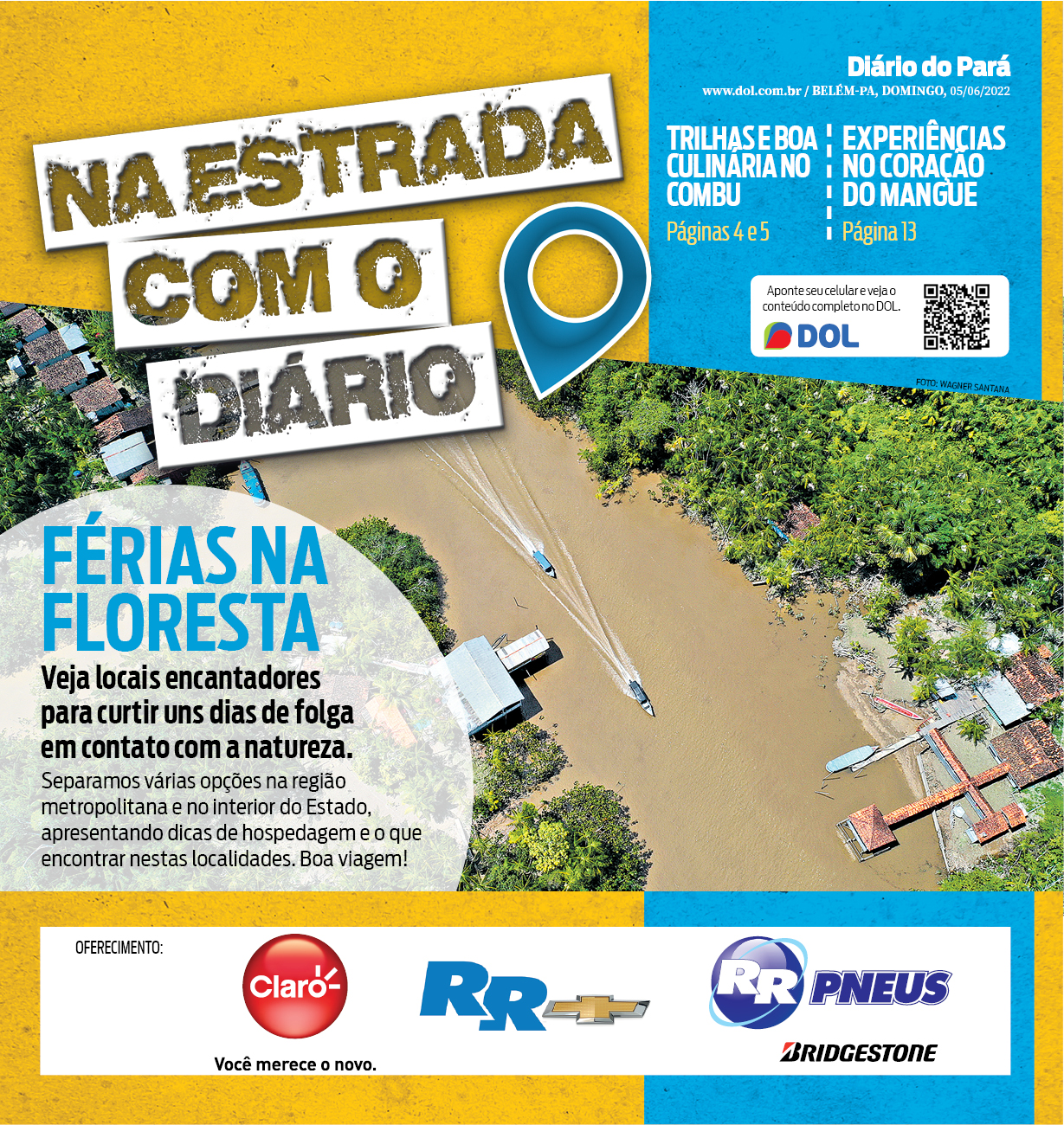 Capa do "Na Estrada com o Diário" deste domingo (5)