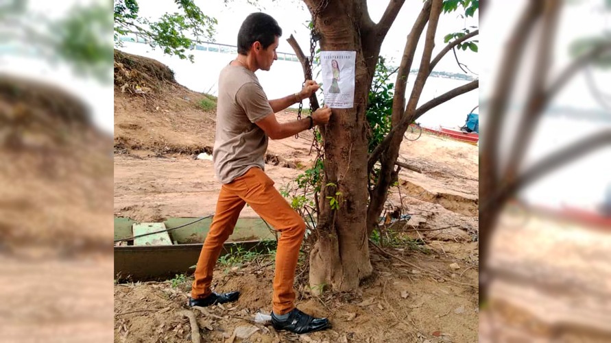 Ademar, pai de Isabela, também está sendo incansável nas buscas pela filha