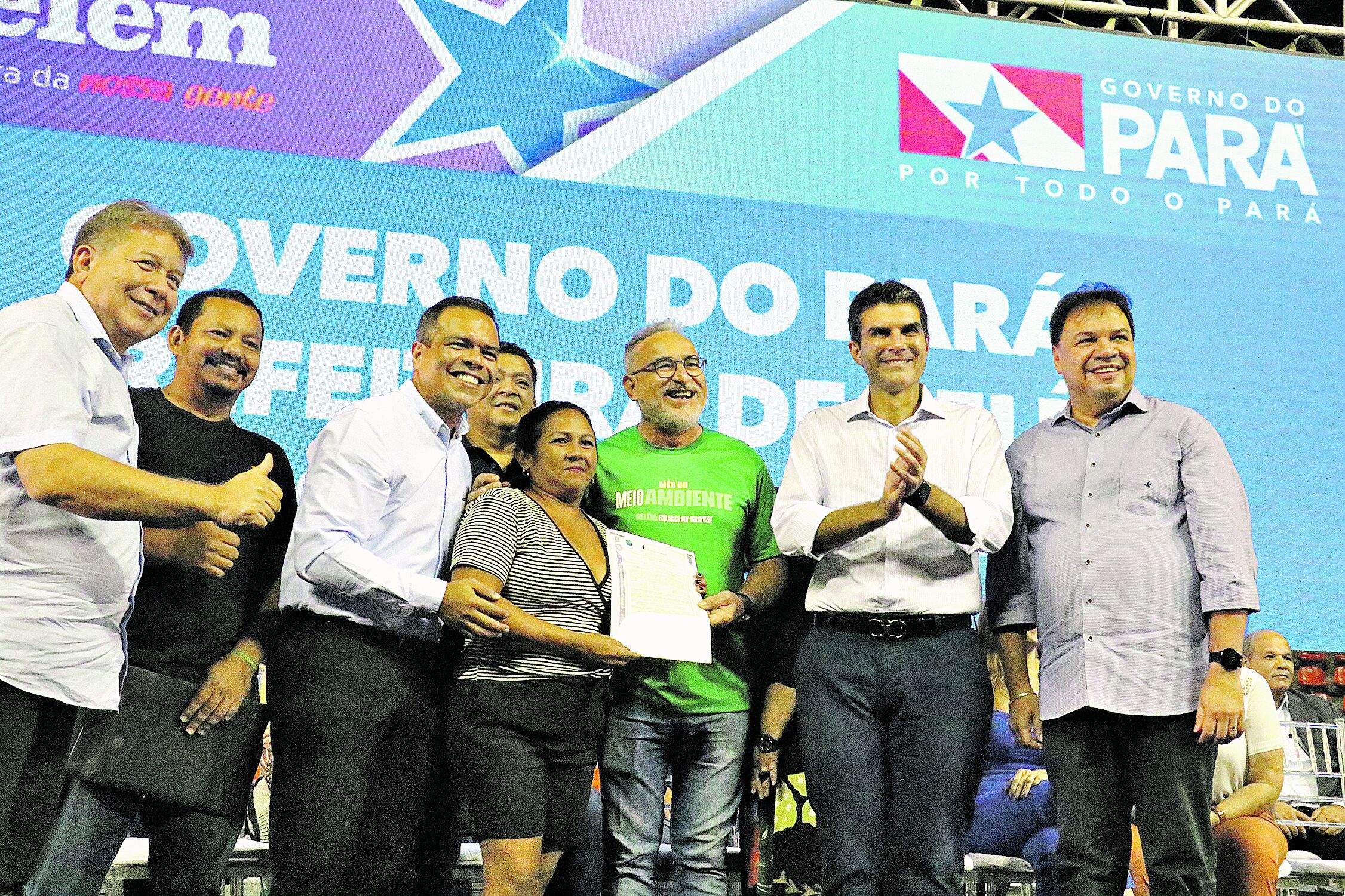 início das obras foi assinado pelo governador Helder Barbalho e o prefeito Edmilson Rodrigues