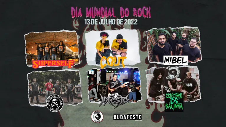 Bandas agitam Dia Mundial do Rock em show gratuito em Belém