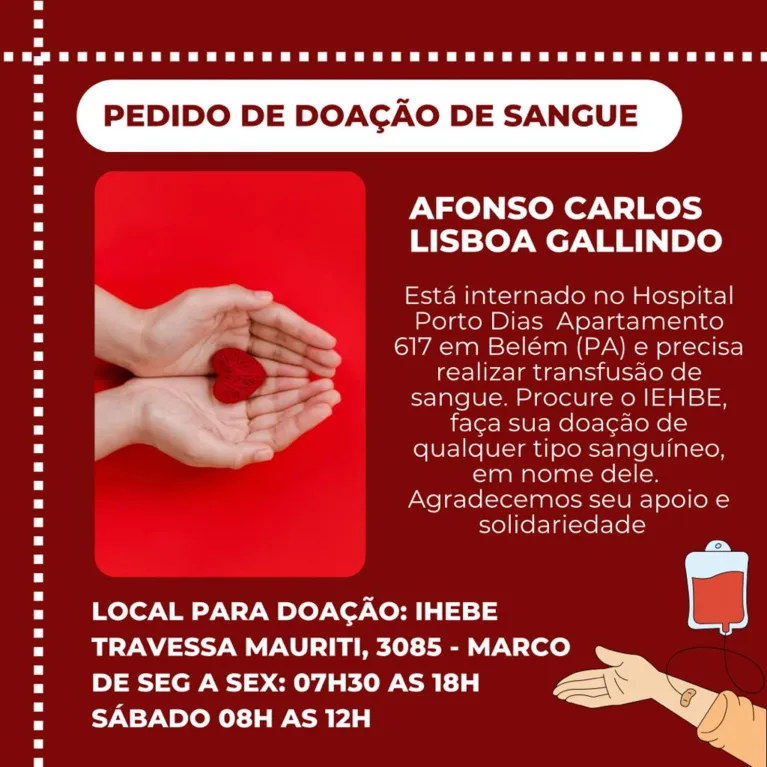 Jornalista precisa de doação de sangue para tratar anemia profunda