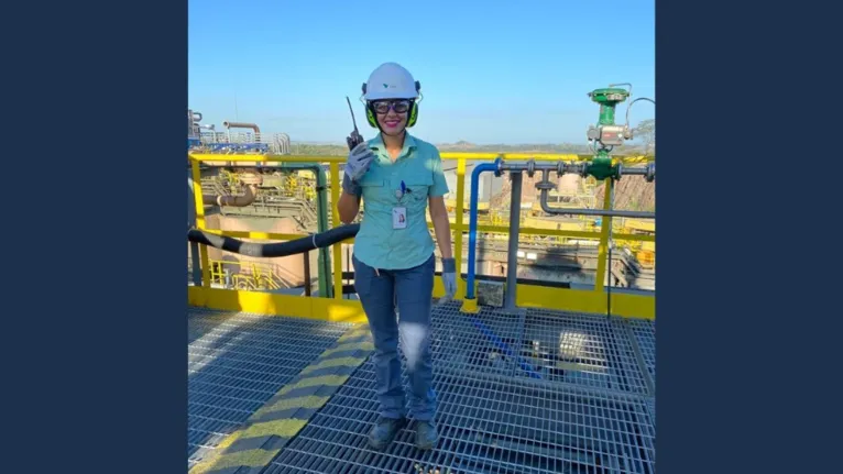 Milena dos Santos Damasceno atua na equipe da operação de usina da mina do Sossego e foi trainee operacional dentro do Programa Formação Profissional (PFP) da Vale