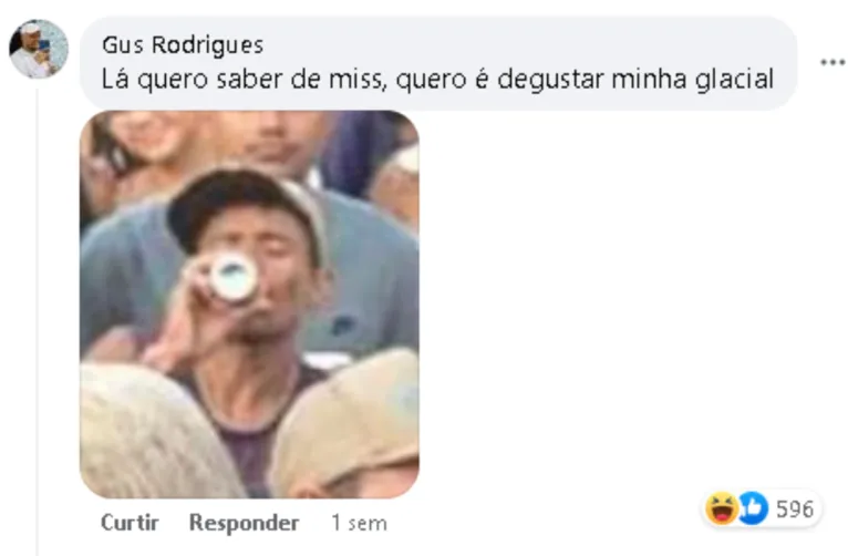 Foto de concurso de beleza em Outeiro vira meme na web. Veja