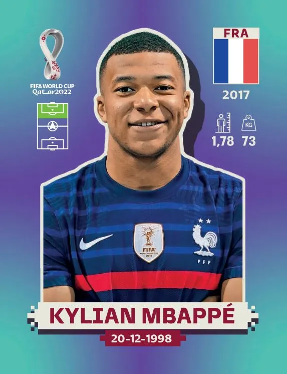 O jogador da seleção da França, Kylian Mbappé.
